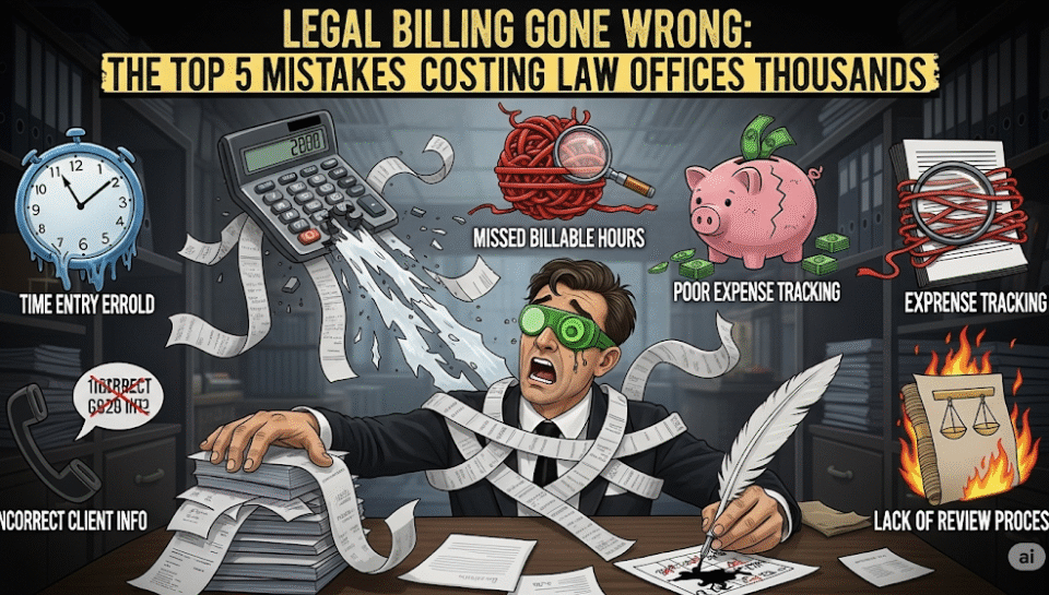 4 Legal Billing Gone Wrong: The Top 5 Mistakes Costing Law Offices Thousands