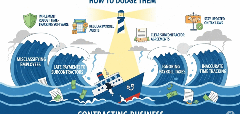 The Payroll Problems That Can Sink Your Contracting Business—And How to Dodge Them